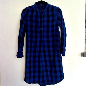 Madewell Blue Buffalo Plaid Tunic
